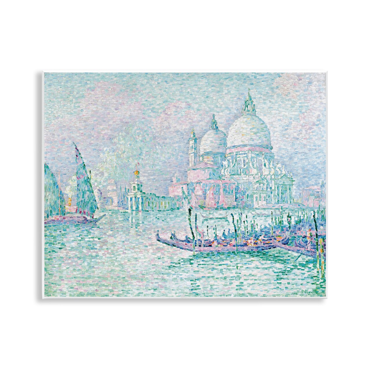 Stupell Industries Classical Venice Signac Painting Wall Plaque Art Design by one1000paintings